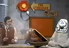 Monty Python fire extinguisher gag