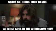 Jared Leto stack satoshis fuck banks