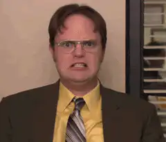 Dwight Schrute screaming