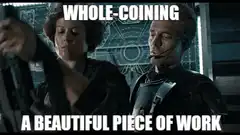 Ellen Ripley whole-coinning a beautiful piece of work