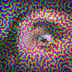Psychedelic rainbow swirl animation