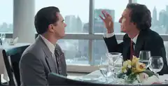 Gordon Gekko and Buddy at lunch