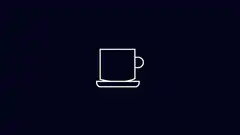 Animated coffee cup icon