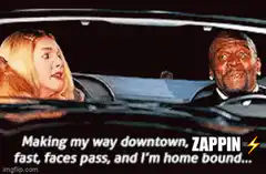 Zapp Brannigan singing in car