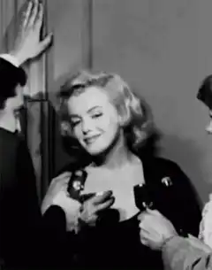 Marilyn Monroe smiling and laughing