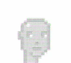 Colorful ASCII Art Animation