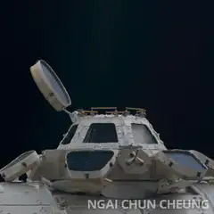 Spacecraft window opens to reveal cheese