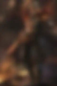 Fiery armored warrior with flaming staff
