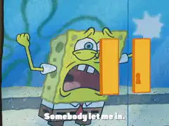 SpongeBob Somebody Let Me In