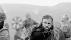 Viking warrior fighting in battle