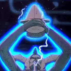 Madara Uchiha charging chakra