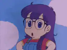 Anime girl waves hello
