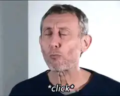 Man making a clicking sound