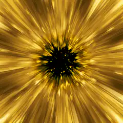 Golden light burst explosion