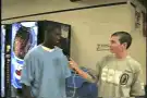 Guy in trash can jumps out