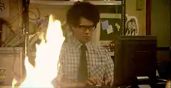 This Is Fine dog in burning office