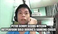 Peter Schiff seeing bitcoin outperform gold