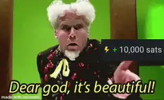 Dear god it's beautiful 10000 sats
