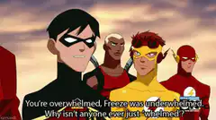 Robin puns on overwhelmed and underwhelmed