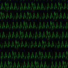 green pixel art characters glitching
