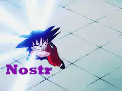 Goku and Vegeta charging energy blasts