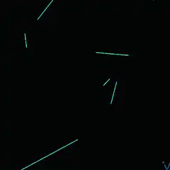 blue wireframe face animation