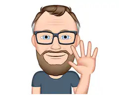 Man waving and then pointing