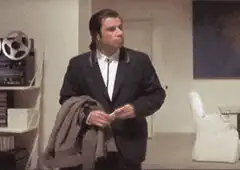 John Travolta looking confused