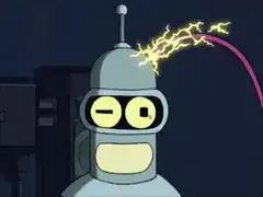 Bender gets shocked