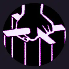 Two hands holding guns in a circle
