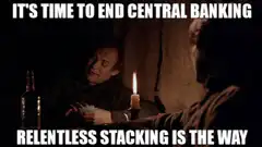 Game of Thrones Bitcoin Stacking Meme