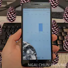 Astronaut appears on phone calendar