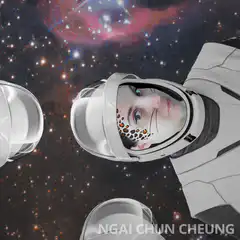 Cat Astronaut in Space