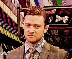 Justin Timberlake serious face