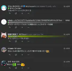 Japanese Twitter replies with emojis