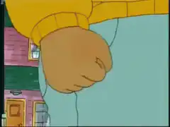 Bart Simpson fist bump