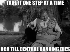 Take it one step at a time DCA till central banking dies