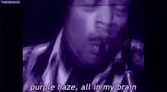 Jimi Hendrix singing purple haze