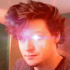 Guy with glowing eye