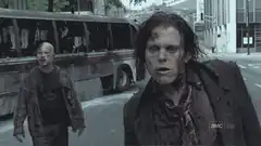 Zombie walking towards camera AMC