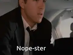 Nope-ster facepalm