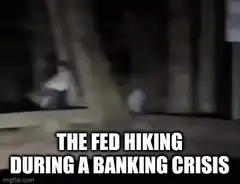 The Fed Hiking During a Banking Crisis