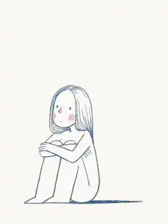 Girl overwhelmed by scribbles gets comforted