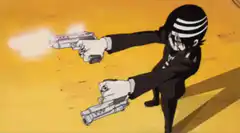 Revy dual wielding guns