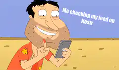 Me checking my feed on Nostr