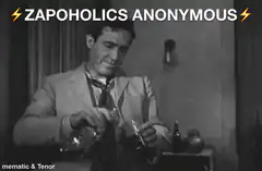 Zapoholics Anonymous Man Pouring Drink