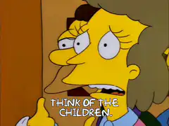 Marge Simpson Think of the Children