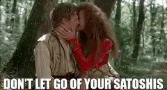 Don't let go of your satoshis