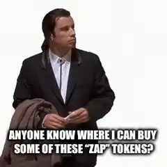 John Travolta Confused Where to Buy Zap Tokens