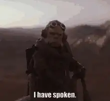 Old Yoda I have spoken